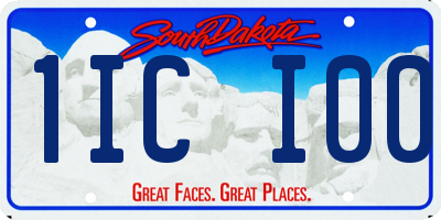 SD license plate 1ICI00