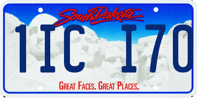 SD license plate 1ICI70