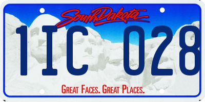 SD license plate 1ICO28