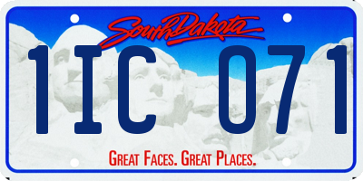 SD license plate 1ICO71