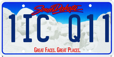 SD license plate 1ICQ11