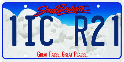 SD license plate 1ICR21