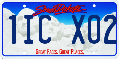 SD license plate 1ICX02