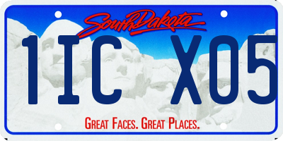 SD license plate 1ICX05
