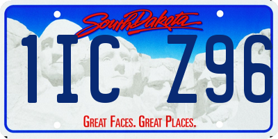 SD license plate 1ICZ96