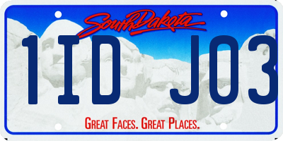 SD license plate 1IDJ03