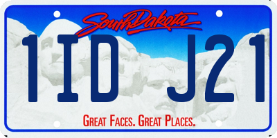 SD license plate 1IDJ21