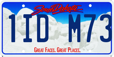 SD license plate 1IDM73