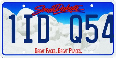 SD license plate 1IDQ54