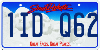 SD license plate 1IDQ62