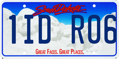 SD license plate 1IDR06