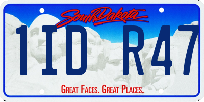 SD license plate 1IDR47