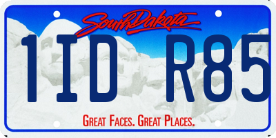 SD license plate 1IDR85