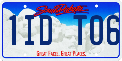SD license plate 1IDT06