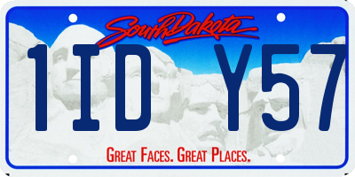 SD license plate 1IDY57