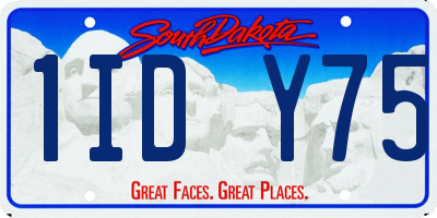 SD license plate 1IDY75