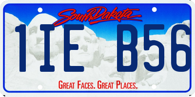 SD license plate 1IEB56