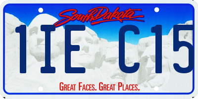 SD license plate 1IEC15