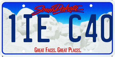 SD license plate 1IEC40