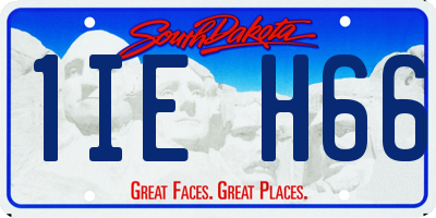 SD license plate 1IEH66