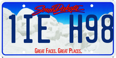 SD license plate 1IEH98