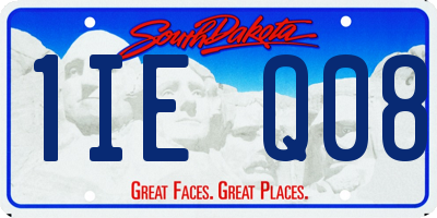 SD license plate 1IEQ08