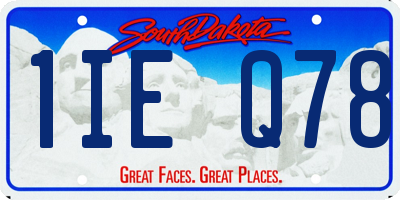 SD license plate 1IEQ78