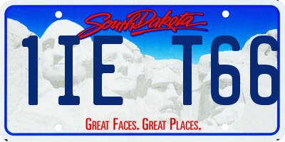 SD license plate 1IET66