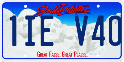 SD license plate 1IEV40