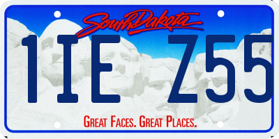 SD license plate 1IEZ55