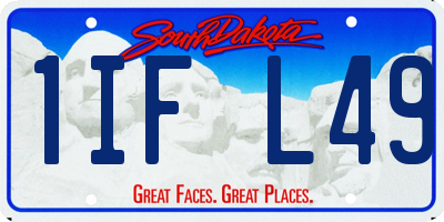 SD license plate 1IFL49