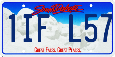 SD license plate 1IFL57