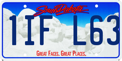 SD license plate 1IFL63