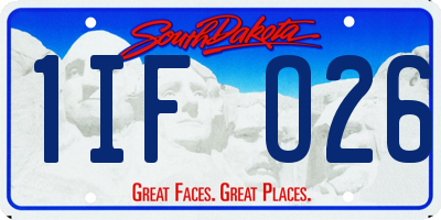 SD license plate 1IFO26