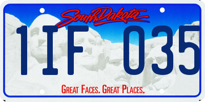SD license plate 1IFO35