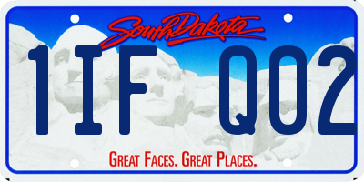 SD license plate 1IFQ02