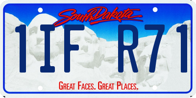 SD license plate 1IFR71