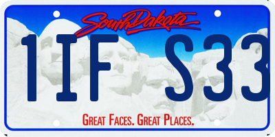 SD license plate 1IFS33