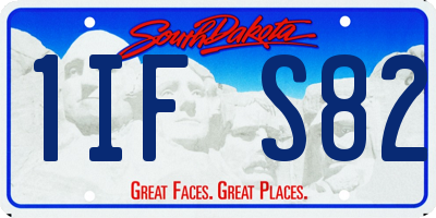 SD license plate 1IFS82