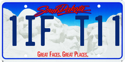 SD license plate 1IFT11