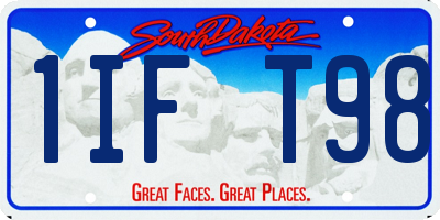 SD license plate 1IFT98