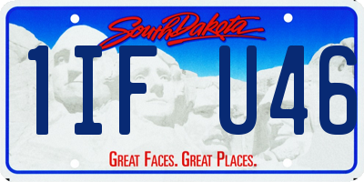 SD license plate 1IFU46