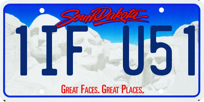 SD license plate 1IFU51