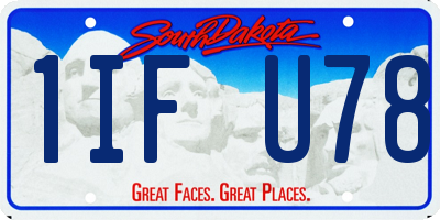 SD license plate 1IFU78