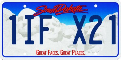 SD license plate 1IFX21