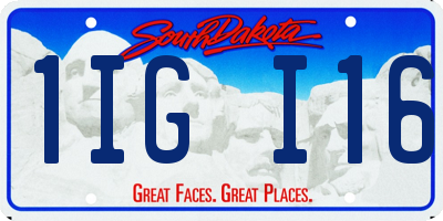 SD license plate 1IGI16