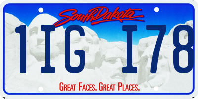 SD license plate 1IGI78