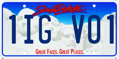 SD license plate 1IGV01