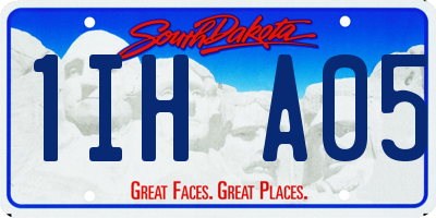 SD license plate 1IHA05