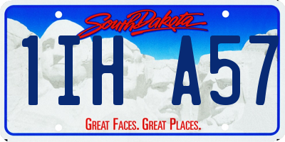 SD license plate 1IHA57